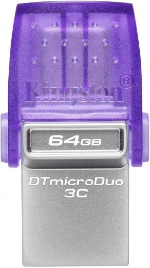 זכרון נייד Kingston DataTraveler microDuo 3C 64GB Dual USB-A and USB-C 3.2