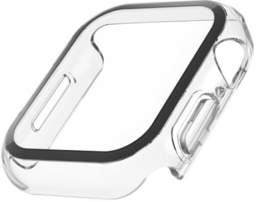 כיסוי שקוף מפלסטיק וזכוכית ל- Belkin ScreenForce Apple Watch 7/8 / 9 41mm - צבע שקוף