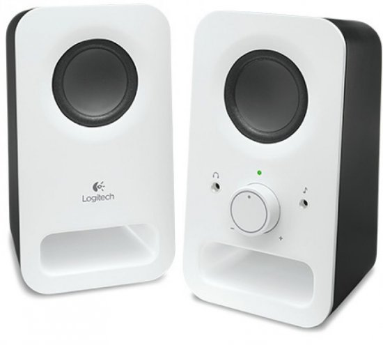 21513_b_1.jpg רמקולים למחשב Logitech 2.0 Multimedia Speakers Z150 Retail צבע לבן