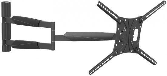 זרוע קיר אוניברסלית ארוכה במיוחד למסכים בגודל ''83-''13 מבית Barkan - צבע שחור