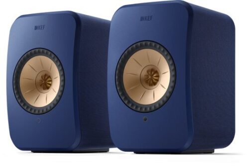 זוג רמקולים מדפיים אלחוטיים KEF LSX II HiFi - צבע כחול קובלט