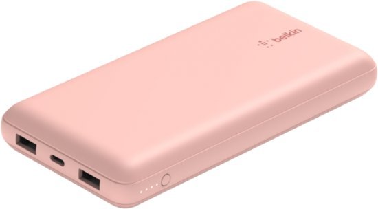 218562_b_1.jpg סוללה ניידת Belkin Boost Charge 20000mAh 2xUSB-A USB-C - צבע Rose Gold