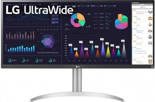 מסך מחשב LG UltraWide 34WQ650-W UWFHD LED IPS 34'' VESA DisplayHDR 400 FreeSync - לבן