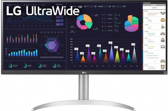 מסך מחשב LG UltraWide 34WQ650-W UWFHD LED IPS 34'' VESA DisplayHDR 400 FreeSync - לבן