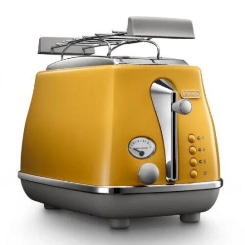 מצנם קופץ 2 פרוסות Delonghi Icona CTOC2103 900W צבע צהוב