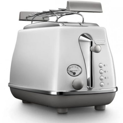 מצנם קופץ 2 פרוסות Delonghi Icona CTOC2103 900W צבע לבן