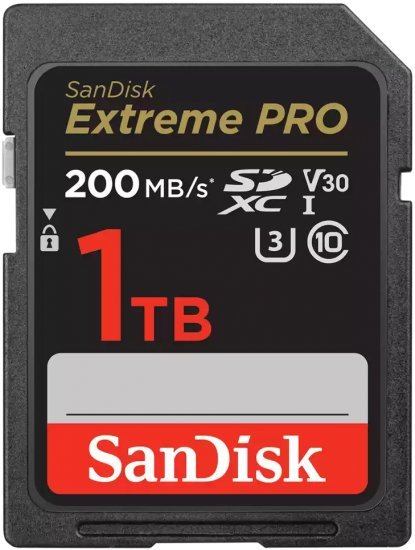 220878_b_1.jpg כרטיס זיכרון SanDisk Extreme PRO SDXC UHS-I U3 V30 - דגם SDSDXXD-1T00-GN4IN - נפח 1TB