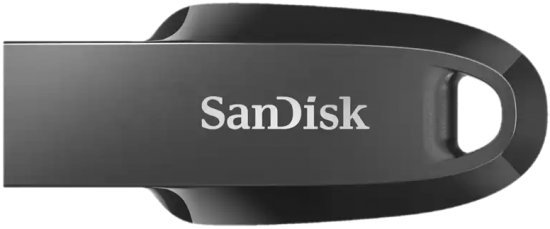 זיכרון נייד SanDisk Ultra Curve USB 3.2 - דגם SDCZ550-128G-G46 - נפח 128GB - צבע שחור