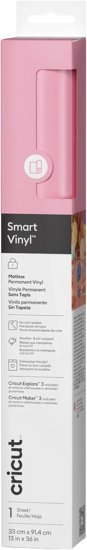 228166_b_1.jpg נייר ויניל Smart Permanent ורוד בהיר 33X91 ס''מ מבית Cricut