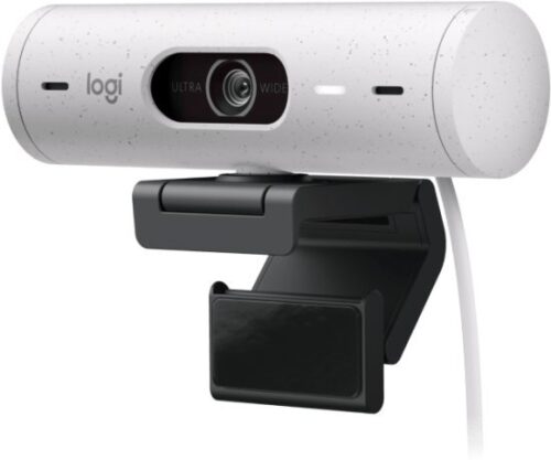 מצלמת רשת עם מיקרופון Logitech Brio 500 Full HD 1080p - צבע Off-White