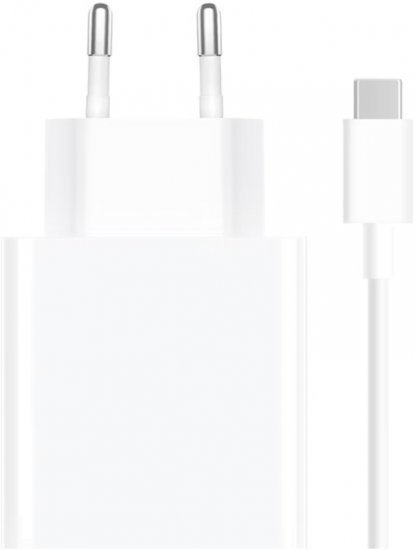 מטען קיר Xiaomi 33W (Type-A) עם כבל USB-C - צבע לבן
