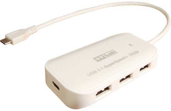 מפצל USB 3.1 עם 4 יציאות STLab USB