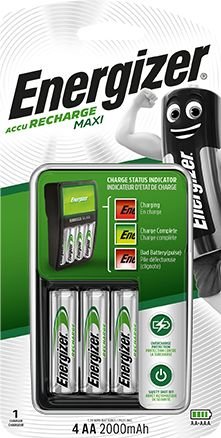 233286_b_1.jpg מטען סוללות AAA / AA מקסי עם 4 סוללות AA נטענות מבית Energizer