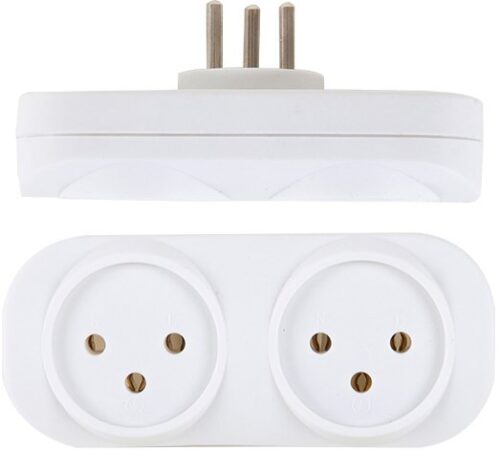 236009_b_1.jpg מפצל ביתי 2 שקעים Saco