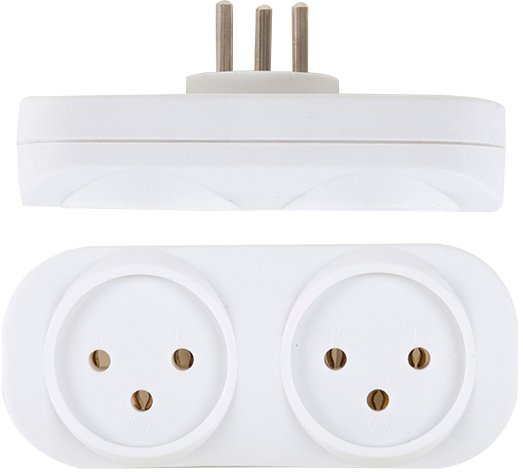 מפצל ביתי 2 שקעים Saco