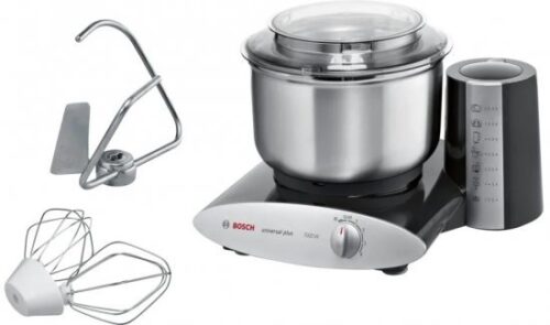 מיקסר משולב אביזרים 6.2 ליטר Bosch MUM6N20A1 - צבע שחור / אפור - שנתיים אחריות יבואן רשמי BSH