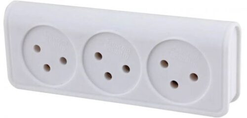 239459_b_1.jpg מפצל ביתי 3 שקעים Semicom SW-ADP3 / B