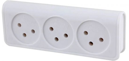 מפצל ביתי 3 שקעים Semicom SW-ADP3 / B