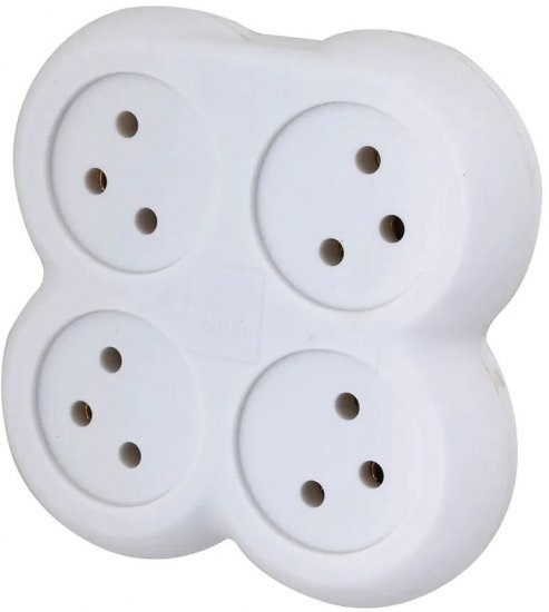 מפצל ביתי 4 שקעים פרפר Semicom SW-ADP4