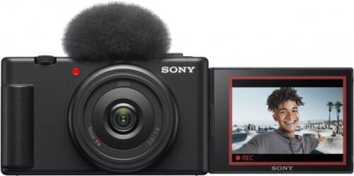 מצלמה דיגיטלית קומפקטית לוולוגינג Sony ZV-1F - שחור דגם ZV-1FBDI