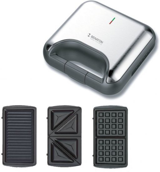 טוסטר פלטות מתחלפות 3 ב-1 BT-2771 מבית Benaton