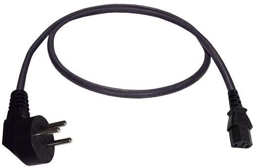 כבל חשמל למחשב Wise Electric IL3 / C13 אורך 1.8 מטר צבע שחור
