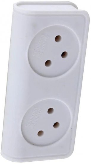 מפצל ביתי מאונך 2 שקעים Semicom SW-YZ01 / 02SN