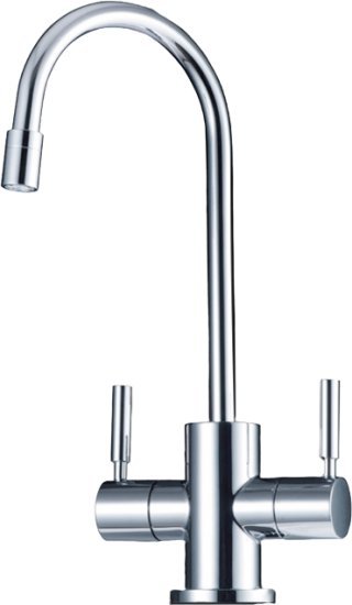 מערכת מים תת כיורית חמים / קרים עם ברז 'מודרני' מבית Klearbar - צבע ניקל - כולל הובלה והתקנה בבית הלקוח