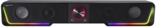 מקרן קול סטריאו למחשב SpeedLink Gravity RGB - צבע שחור