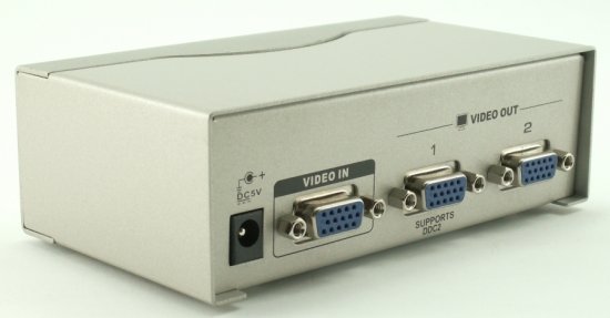 מפצל מחיבור VGA ל-2 חיבורי Gold Touch - VGA