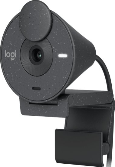 מצלמת רשת עם מיקרופון Logitech Brio 300 Full HD 1080p - צבע גרפיט