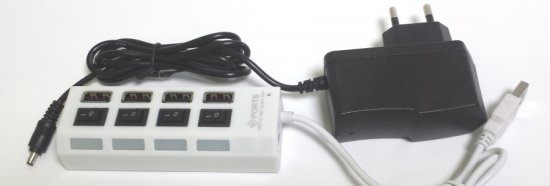 25250_b_1.jpg מפצל USB 2.0 עם ספק כח Gold Touch 4-Port Hub