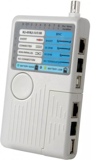 טסטר כבלים Luggar Remote Cable Tester לכבלי RJ45 / RJ11 / USB