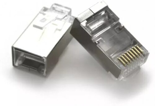 50 יחידות מחבר רשת זכר Luggar Cat6 STP EZ Plug