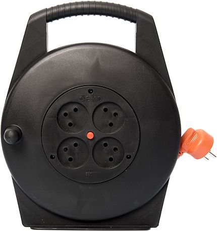 תוף מאריך ביתי 10 מטר 3X1.5 מ''מ 4 שקעים ישראליים Deko DCR10