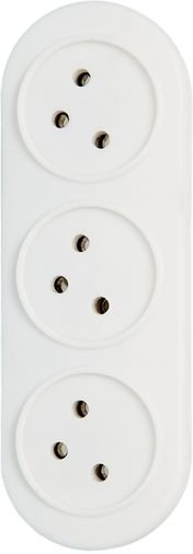 מפצל 3 שקעים לתקע ישראלי אנכי Deko DT-3V