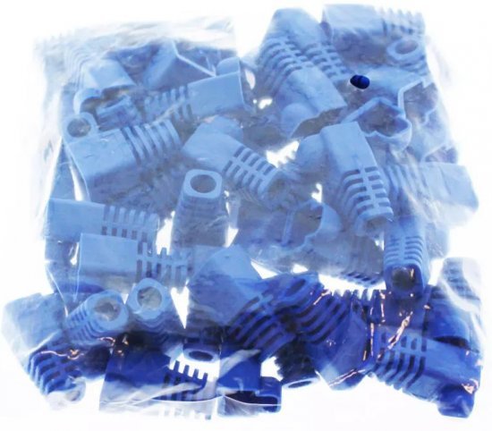 50 יחידות כיסוי גומי לראש רשת זכר Luggar - צבע כחול