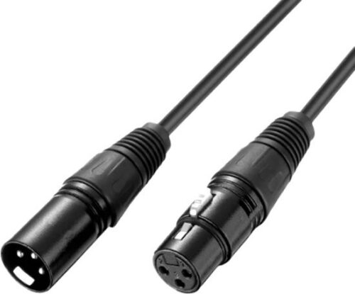 כבל XLR זכר לחיבור XLR נקבה באורך 3 מטר Gold Touch - בצבע שחור