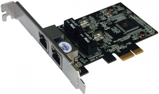 262209_b_1.jpg כרטיס רשת בממשק PCIe עם 2 חיבורי STLab ST-N-382 RJ45