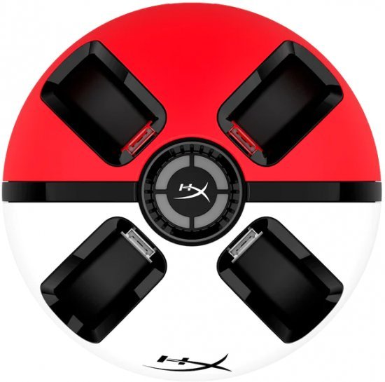 עמדת טעינה ל-4 בקרי HyperX ChargePlay Quad 2 Joy-Con - לבן / אדום