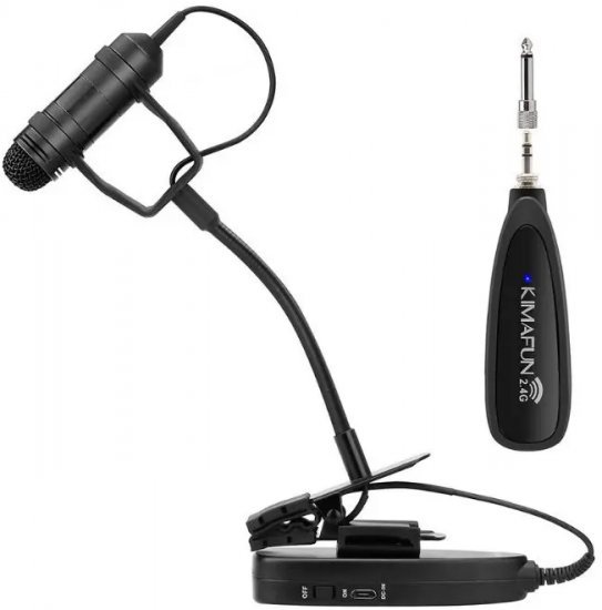 מיקרופון אלחוטי לסקסופון 2.4G מסוג משדר-מקלט KimaFun