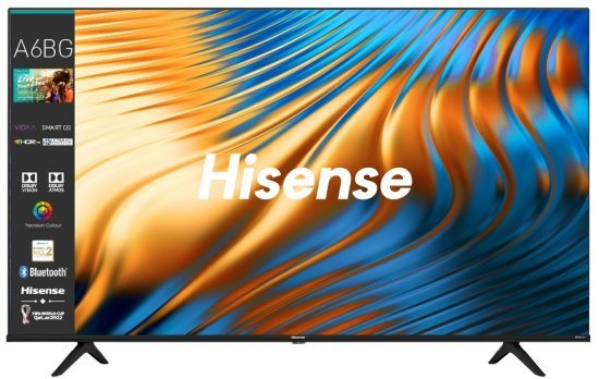 טלויזיה חכמה Hisense 43'' 4K Direct LED TV 43A6BG