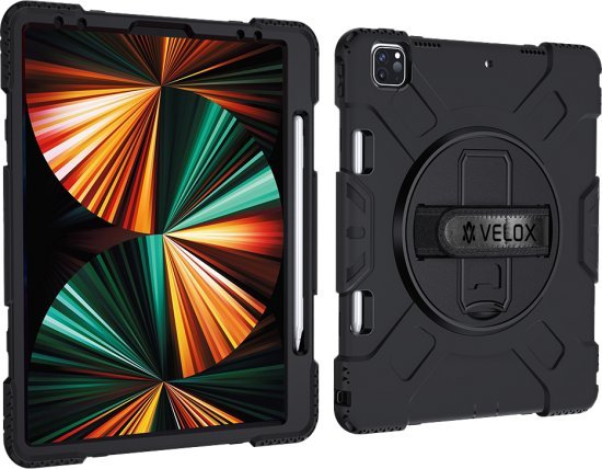 כיסוי / נרתיק קומבו מבית Velox ל- Apple iPad Pro 12.9 Inch 2018/2020 / 2021/2022 / iPad Air 13 Inch M2 / M3 - צבע שחור