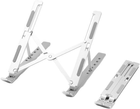 מעמד למחשב נייד וטאבלטים  - בצבע כסוף