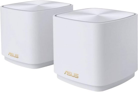 ראוטר (שתי יחידות) ASUS ZenWiFi XD4 Plus AX1800 Whole-Home Mesh WiFi 6 System - צבע לבן
