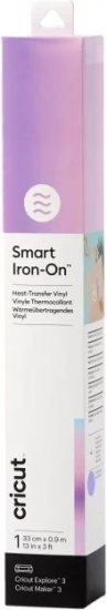 נייר גיהוץ Smart Iron-On Holographic הולוגרפי 33x91 ס''מ מבית Cricut - צבע סגול
