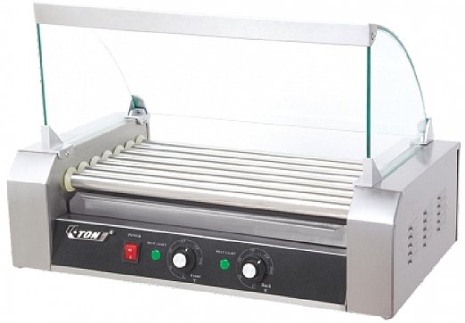 מכונת גרילר לנקניקיות 7 גלילים עם ויטרינה מבית החוויה