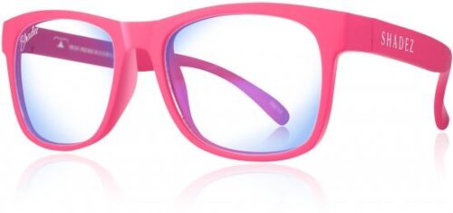 משקפי הגנה מאור כחול לנוער בגילאים 7-16 מבית Shadez - צבע ורוד