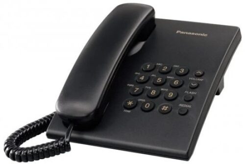 268216_b_1.jpg טלפון שולחני חוטי מבית Panasonic KX-TS500MXB - צבע שחור