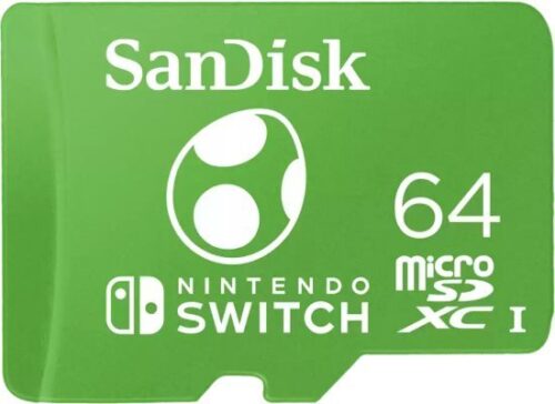 268292_b_1.jpg כרטיס זיכרון SanDisk MicroSDXC Yoshi Edition ל- Nintendo Switch - דגם SDSQXAO-064G-GN6ZN - נפח 64GB
